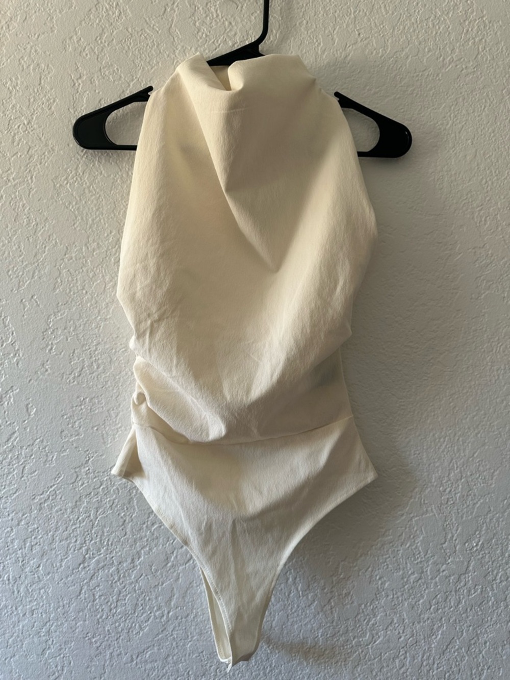 Zara Cream High-Neck Bodysuit